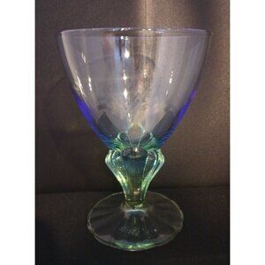 Bormioli Rocco Bahia Blue Green Water Goblet Glassware